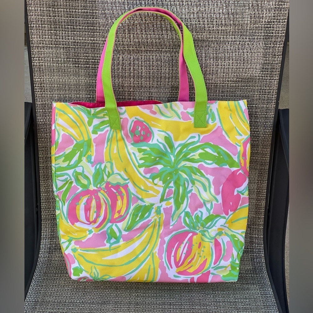 NWOT Lilly Pulitzer For ESTEE LAUDER Shopping Tote Bag 15" x 16" - Picture 4 of 10